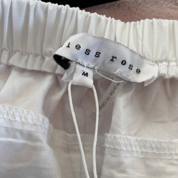 ENDLESS ROSE RUFFLE TRIM OFF SHOULDER TOP IN WHITE - Picture 6 of 6